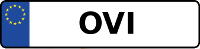 Kennzeichen mit OVI