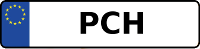 Kennzeichen mit PCH