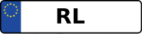 Kennzeichen mit RL