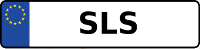 Kennzeichen mit SLS