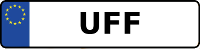 Kennzeichen mit UFF