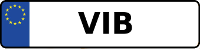 Kennzeichen mit VIB