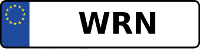Kennzeichen mit WRN