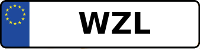 Kennzeichen mit WZL
