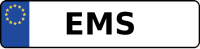 Kennzeichen mit EMS