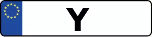 Kennzeichen mit Y