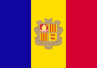 DIe Landefahne von Andorra