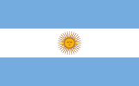 Landesfahne von Argentinien