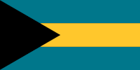 Die Landesfahne von Bahamas
