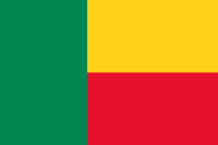 Die Landesfahne von Benin