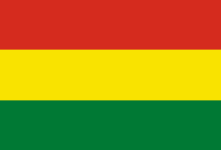 Die Landesfahne von Bolivien