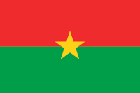 Die Landesfahne von BURKINA FASO