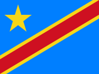 Landesfahne von Demokratische Republik Kongo