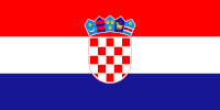 Landesfahne von Kroatien