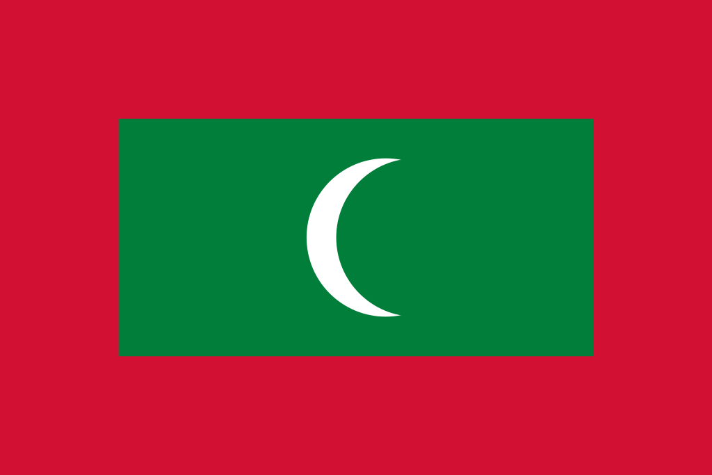 Landesfahne von Republik Malediven