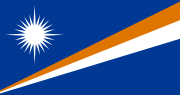 Landesfahne von den Marshallinseln