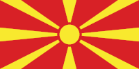 Landesfahne von Nordmazedonien