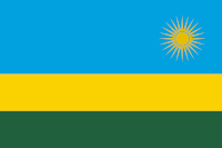 Landesfahne von Ruanda