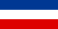 Landesfahne von Serbien und Montenegro